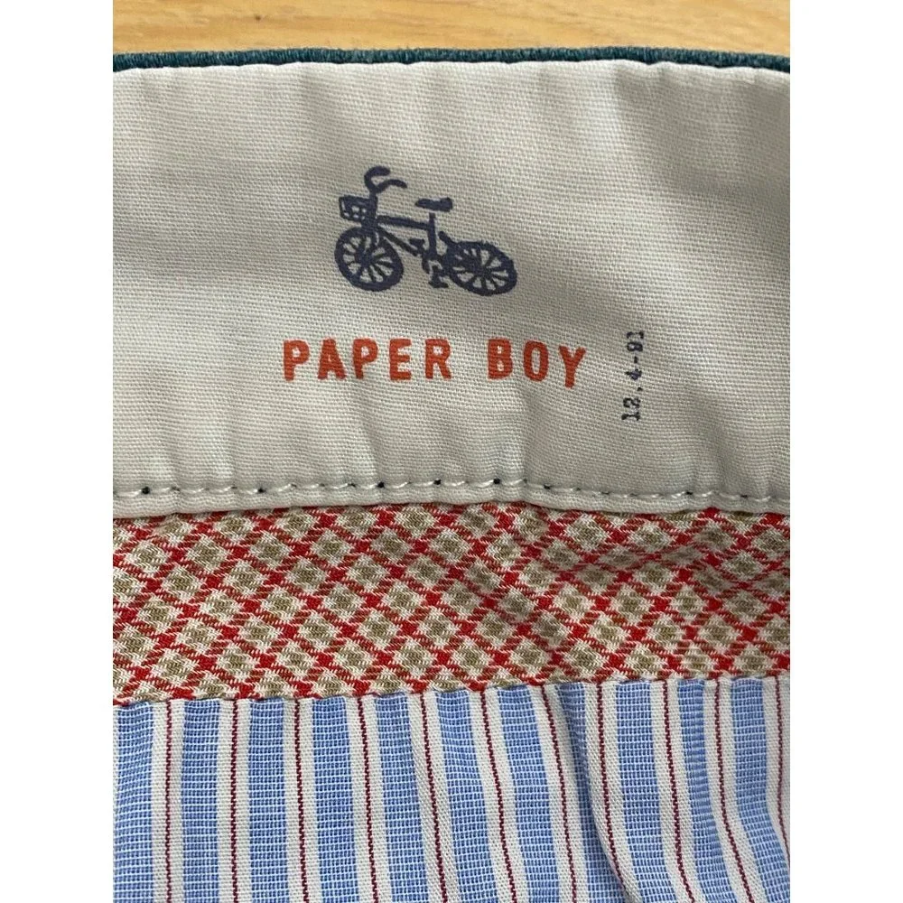 Anthropologie Paperboy Dark Teal Turquoise Skirt 4 Cotton Stretch - Picture 4 of 8